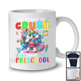 Personalized Custom Name I'm Ready To Crush Preschool, Lovely First Day Of School Dabbing Unicorn T-Shirt