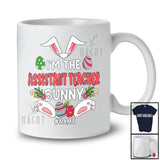 Personalized Custom Name I'm The Assistant Teacher Bunny; Lovely Easter Eggs Hunting; Jobs T-Shirt