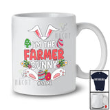 Personalized Custom Name I'm The Farmer Bunny; Lovely Easter Eggs Hunting; Jobs T-Shirt