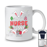 Personalized Custom Name I'm The Nurse Bunny; Lovely Easter Eggs Hunting; Jobs T-Shirt