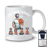 Personalized Custom Name I'm Their Father, Lovely Father's Day Basketball Player, Sport Family T-Shirt