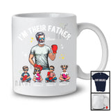 Personalized Custom Name I'm Their Father, Lovely Father's Day Boxing Player, Sport Family T-Shirt