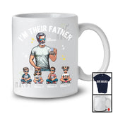 Personalized Custom Name I'm Their Father, Lovely Father's Day Petanque Player, Sport Family T-Shirt