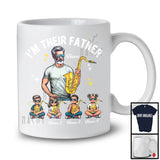 Personalized Custom Name I'm Their Father, Lovely Father's Day Saxophone, Musical Instruments T-Shirt