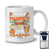 Personalized Custom Name In My Pumpkin Spice Era; Awesome Thanksgiving Plaid; Flowers T-Shirt