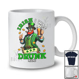 Personalized Custom Name Irish I Was Drunk; Joyful St. Patrick's Day Leprechaun Drinking Beer T-Shirt