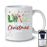 Personalized Custom Name LOVE Merry Christmas; Proud Plaid Dentist Tools; Jobs Careers T-Shirt