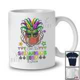 Personalized Custom Name Let The Shenanigans Begin; Joyful Mardi Gras Masked Football Beads T-Shirt