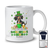 Personalized Custom Name Let The Shenanigans Begin; Lovely St. Patrick's Day Leprechaun Dachshund T-Shirt