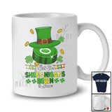 Personalized Custom Name Let The Shenanigans Begin; Lovely St. Patrick's Day Leprechaun Ice Hockey T-Shirt