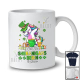 Personalized Custom Name Let The Shenanigans Begin; Lovely St. Patrick's Day Leprechaun Unicorn T-Shirt