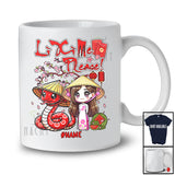 Personalized Custom Name Li Xi Me Please; Joyful Lunar New Year Vietnamese Girl Snake T-Shirt