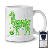 Personalized Custom Name Llama Shape Shamrock; Adorable St. Patrick's Day Gold Pot; Animal T-Shirt