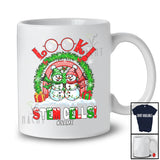 Personalized Custom Name Look Stem Cell; Amusing Christmas Rainbow Couple Snowman T-Shirt