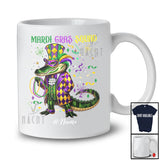 Personalized Custom Name Mardi Gras Squad; Adorable Beads Alligator Cosplay; Parades T-Shirt