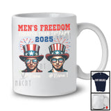 Personalized Custom Name Men's Freedom Cheaper Than Therapy 2025, Lovely 4th Of July 2 Boy Patriotic T-Shirt