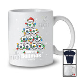 Personalized Custom Name Merry Ballmas; Joyful Santa Soccer Christmas Tree; Sport Player Team T-Shirt