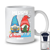 Personalized Custom Name Merry Chrismukkah; Amazing Christmas Hanukkah Two Gnomes T-Shirt