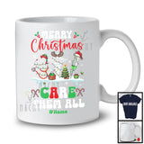 Personalized Custom Name Merry Christmas Care Them All; Lovely Three Nurse Tools; Jobs T-Shirt