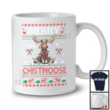 Personalized Custom Name Merry Christmoose; Lovely Christmas Moose Reindeer; Sweater T-Shirt