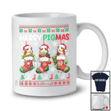 Personalized Custom Name Merry Pigmas; Lovely Christmas Sweater 3 Santa Guinea Pig In X-mas Socks T-Shirt