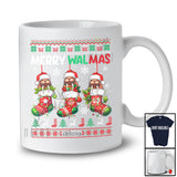 Personalized Custom Name Merry Walmas; Lovely Christmas Sweater 3 Santa Walrus In X-mas Socks T-Shirt