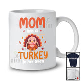 Personalized Custom Name Mom Has A Turkey In Her Oven; Lovely Thanksgiving Pregnancy Family T-Shirt