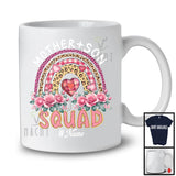 Personalized Custom Name Mother Son Squad, Amazing Mother's Day Flowers Rainbow, Family T-Shirt