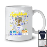 Personalized Custom Name My Hanukkah Pajama Shirt; Joyful Custom Name Golf Ball Player T-Shirt