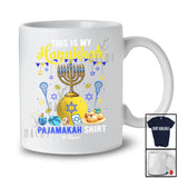 Personalized Custom Name My Hanukkah Pajama Shirt; Joyful Custom Name Lacrosse Ball Player T-Shirt