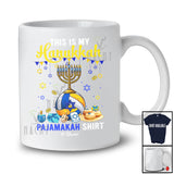 Personalized Custom Name My Hanukkah Pajama Shirt; Joyful Custom Name Volleyball Ball Player T-Shirt