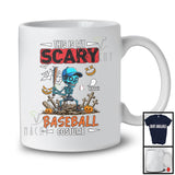 Personalized Custom Name My Scary Baseball Costume; Creepy Halloween Zombie Playing Sport T-Shirt