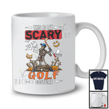 Personalized Custom Name My Scary Golf Costume; Creepy Halloween Skeleton Playing Sport T-Shirt