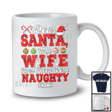 Personalized Custom Name My Wife Has Been Very Naughty; Merry Christmas Santa; Couple T-Shirt