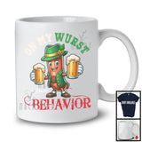 Personalized Custom Name My Wurst Behavior; Joyful Oktoberfest Sausage Beer; Custom Name German T-Shirt