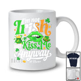 Personalized Custom Name Not Irish But Kiss Me Anyway; Joyful St. Patrick's Day Lips; Family T-Shirt