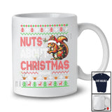 Personalized Custom Name Nuts About Christmas; Lovely X-mas Sweater Custom Name Squirrel T-Shirt