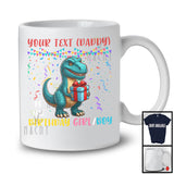 Personalized Custom Name Of The Birthday Boy Girl, Adorable Birthday T-Rex Lover, Family Group T-Shirt