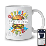 Personalized Custom Name Official Hamburger Tester, Humorous Halloween Food, Dinner Family T-Shirt