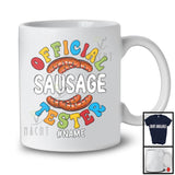 Personalized Custom Name Official Sausage Tester, Humorous Halloween Food, Dinner Family T-Shirt