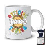 Personalized Custom Name Official Taco Tester, Humorous Halloween Food, Dinner Family T-Shirt