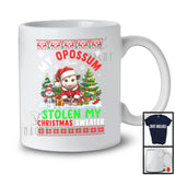 Personalized Custom Name Opossum Stolen My Christmas Sweater; Amazing X-mas Santa Snow T-Shirt