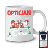 Personalized Custom Name Optician Crew; Amazing Christmas Jobs Tools; Proud Careers T-Shirt