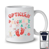 Personalized Custom Name Optician Got Me Pregnant; Lovely Christmas Pregnancy; Jobs Family T-Shirt