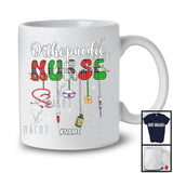 Personalized Custom Name Orthopaedic Nurse; Fantastic Christmas Lights Plaid; Pajama Family Group T-Shirt