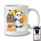 Personalized Custom Name Panda Sheet, Adorable Halloween Moon Boo Ghost Panda Lover T-Shirt