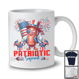 Personalized Custom Name Patriotic Squad, Humorous 4th of July Sausage, American Flag Patriotic T-Shirt