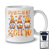 Personalized Custom Name Pharmacist Squad; Lovely Thanksgiving Three Gnomes Plaid; Jobs T-Shirt