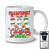 Personalized Custom Name Phlebotomist Christmas Crew; Cheerful Plaid X-mas Pajama; Jobs T-Shirt