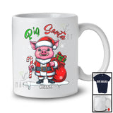 Personalized Custom Name Pig Santa, Adorable Christmas Santa Pig, X-mas Family Group T-Shirt